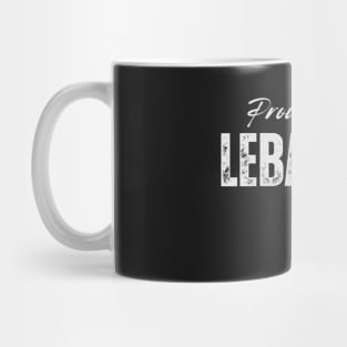 Proud lebanese, Lebanon flag Mug